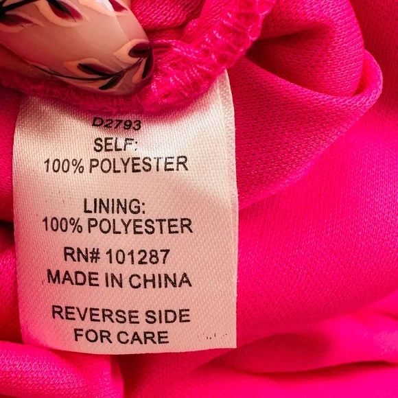 Alexia Admor Floral Lace V-neck Peplum Hem Eyelet Pink Midi Dress - Picture 14 of 14